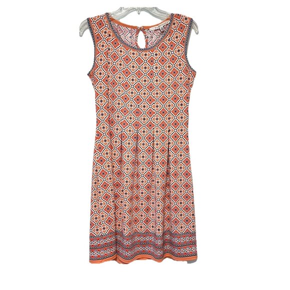 Max Studio Dress XS Orange Blue (Fits like a Small) - Picture 3 of 11